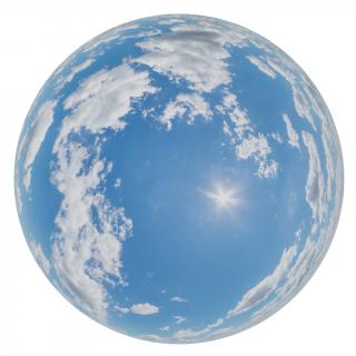 HDRi Skydome of Clouded Sky 12K